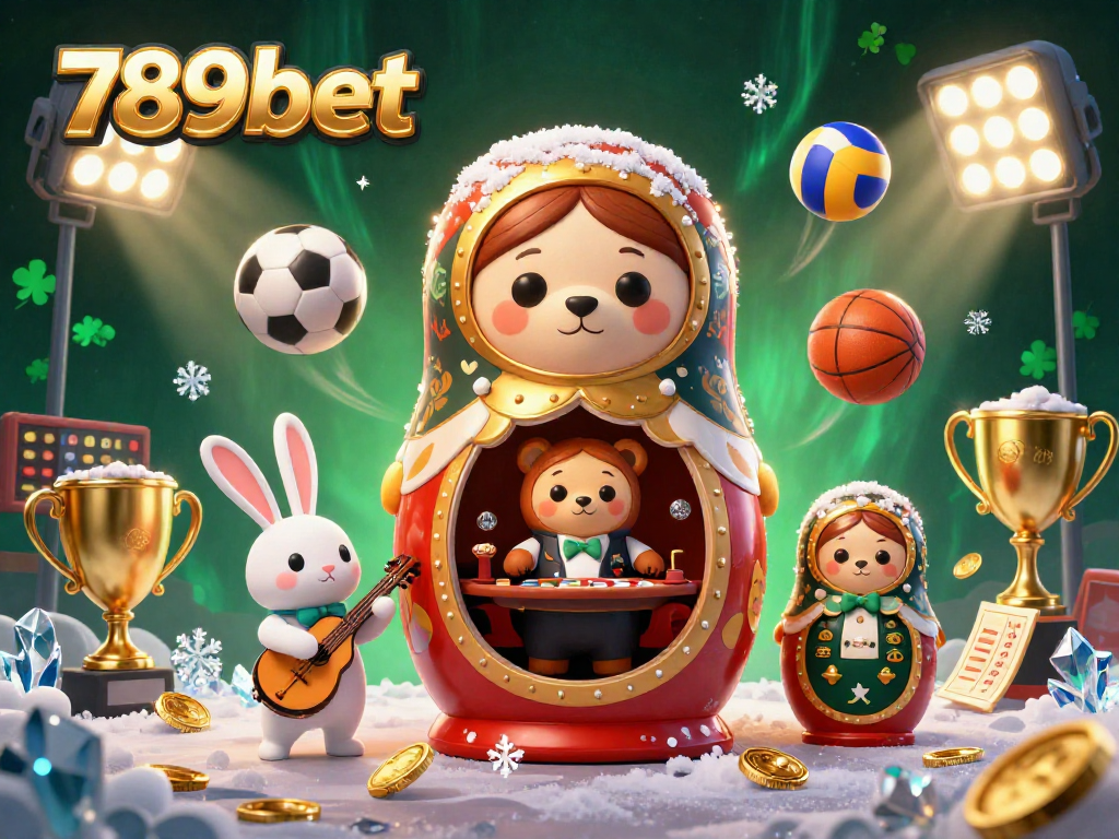 Experience thrilling moments with 789bet in a vibrant 3D casino scene featuring dynamic gaming elements.