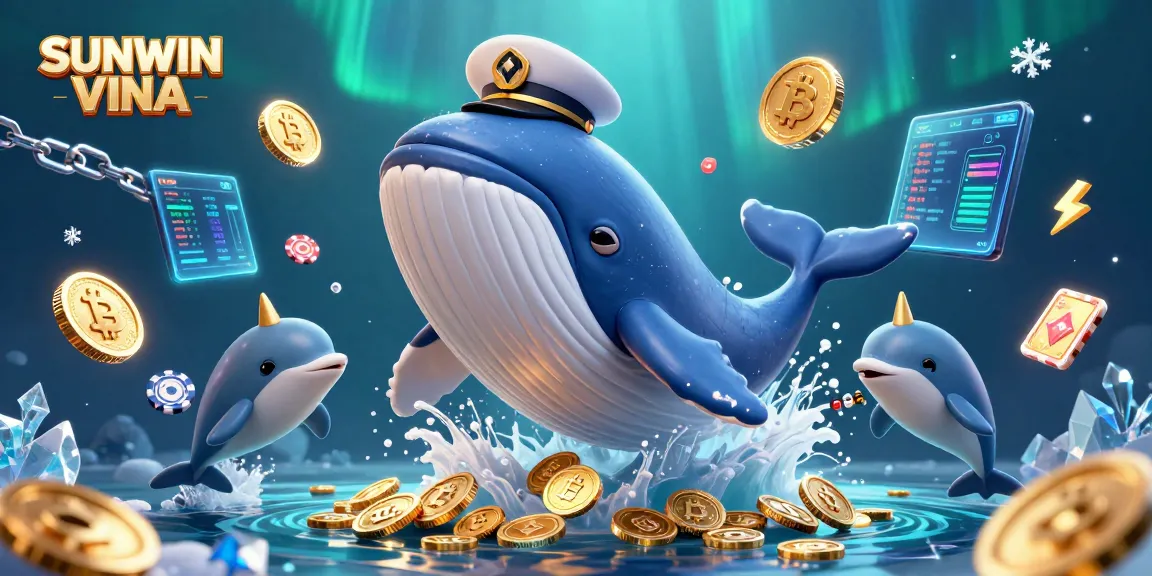 Experience thrilling wins with SUNWIN VINA's vibrant 3D whale and crypto-themed digital casino.