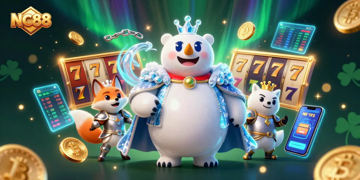 Experience thrilling gameplay at NC88 with dynamic slot reels and cartoon characters in 3D.