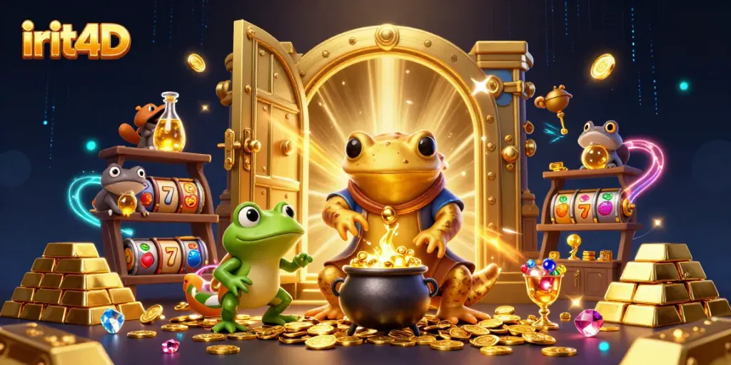 Experience irit4D's immersive gaming adventure with vibrant treasures and lively characters.