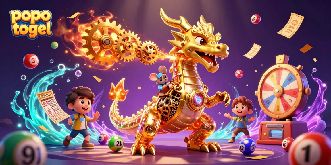 Engage with popo togel's thrilling slot game experience through dynamic golden dragon action and vibrant lottery elements.