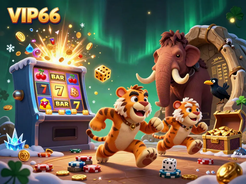Experience packs of fun at VIP66 with dynamic casino characters and vibrant game elements.