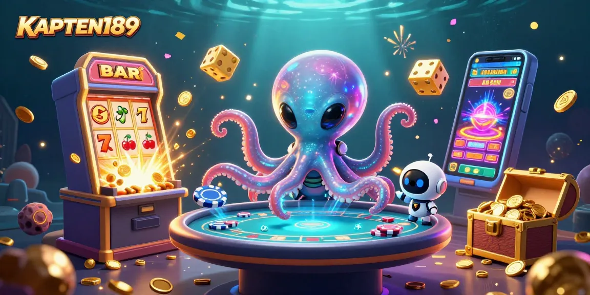KAPTEN189 menghadirkan pengalaman bermain slot yang memikat dengan ilustrasi 3D yang penuh warna.