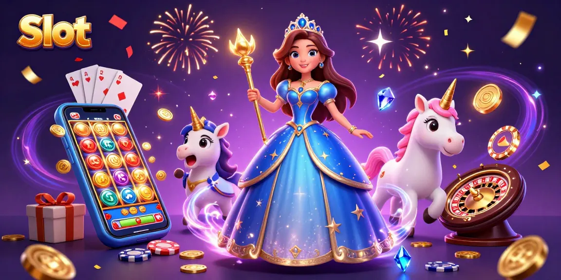 Spin winning Slots with dynamic gameplay and colorful characters in a vibrant casino scene.