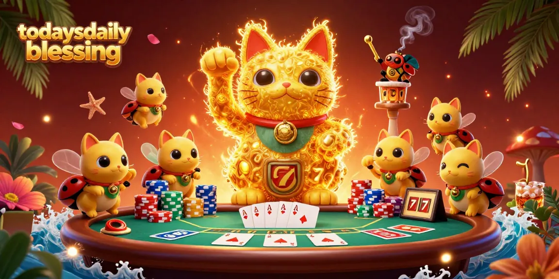 Experience thrilling action at todaysdailyblessing with golden fireflies and slot reels!