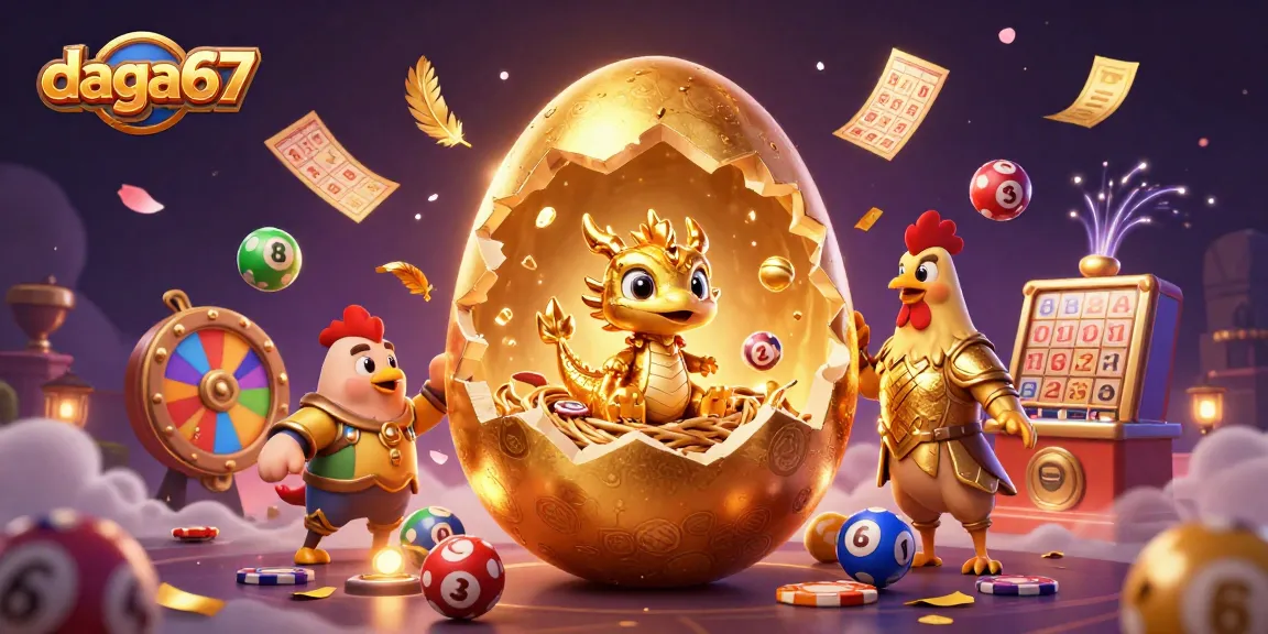 Engage in thrilling betting action at daga67 featuring a golden baby dragon and dynamic casino elements.