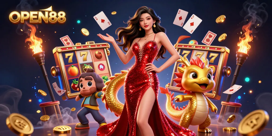 Engage with OPEN88 slots experience featuring vibrant designs and dynamic 3D characters.