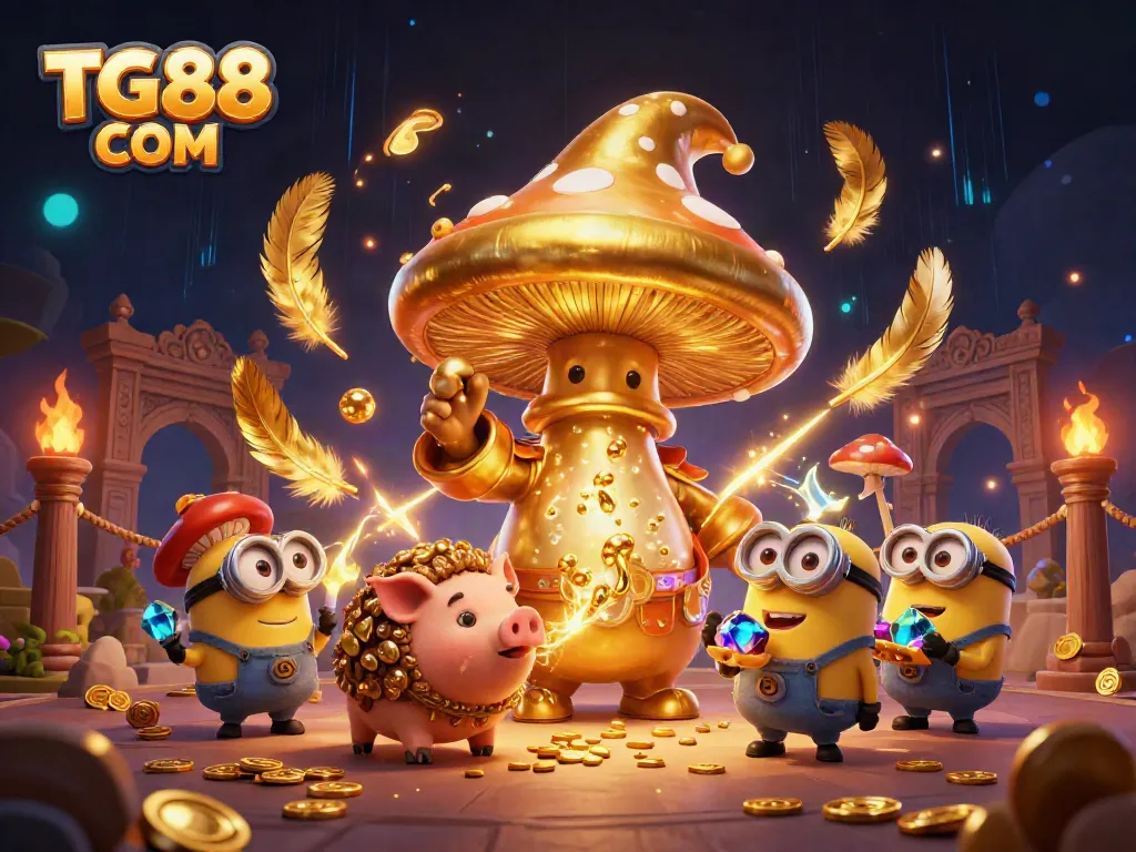 Engage in thrilling treasure hunting with TG88 COM's magical casino, featuring vibrant characters and enchanting elements.