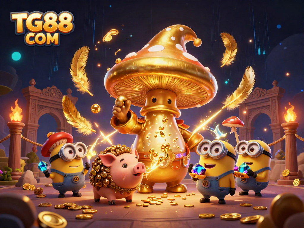 Engage in thrilling treasure hunting with TG88 COM's magical casino, featuring vibrant characters and enchanting elements.