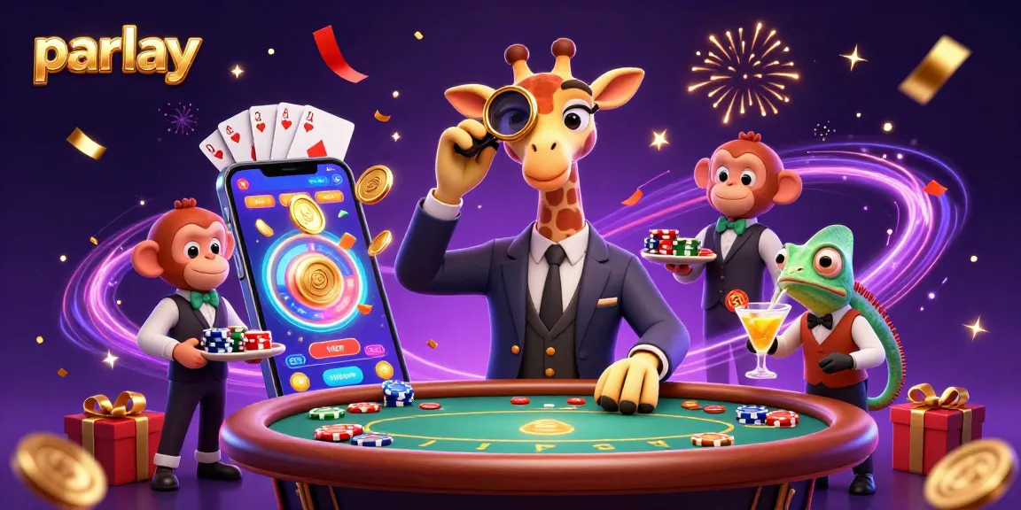 Engage in parlay betting strategies with vibrant sports-themed 3D illustration of high-stakes winners.