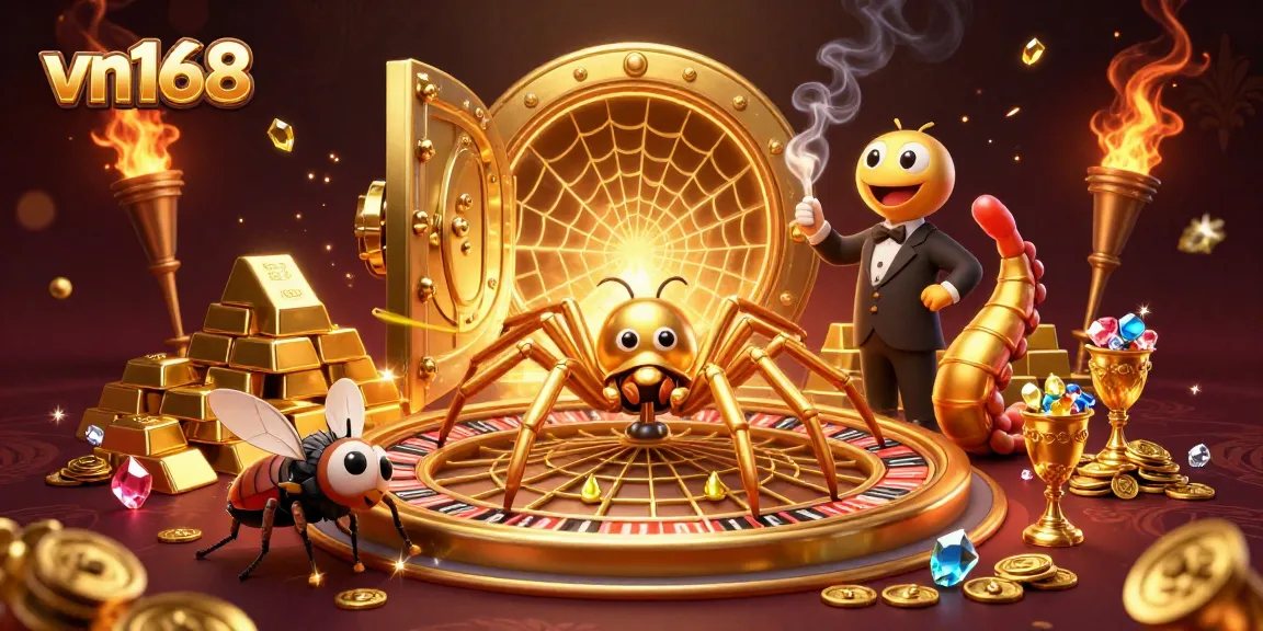 Experience the thrill of betting at vn168, featuring vibrant gaming elements and dynamic 3D characters.