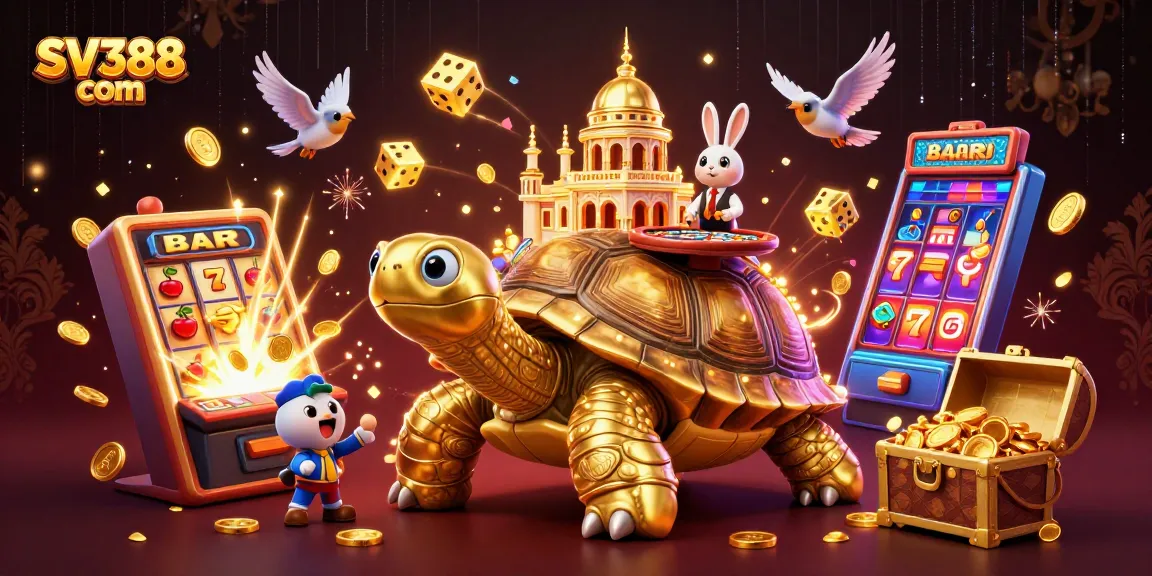 Experience thrilling gameplay with SV388 com's golden tortoise casino and joyful rabbit dealer.