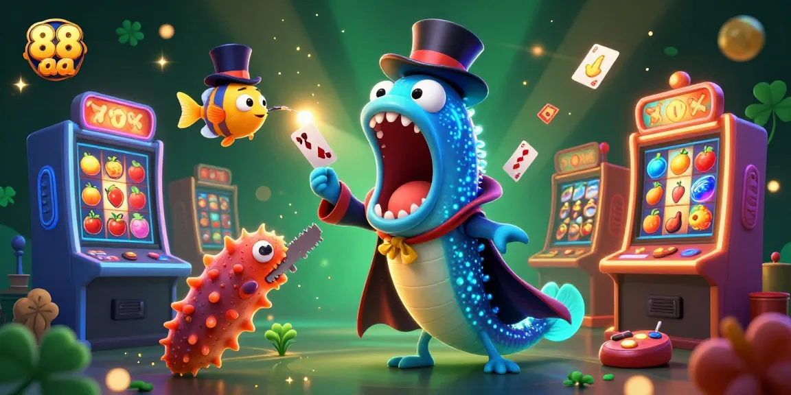 Experience thrilling 88 aa gameplay with a magical underwater casino scene featuring vibrant characters.