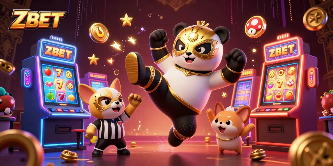 ZBET engages players in an exciting slot gaming adventure with vibrant visuals and dynamic characters.