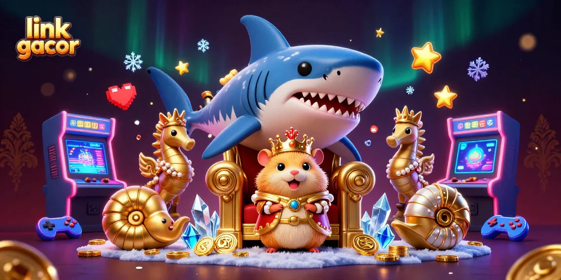Play big with link gacor as the golden hamster king rules a vibrant casino world.