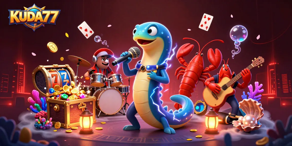 Menangkan permainan slot online KUDA77 dengan ilustrasi kasino bawah laut yang memikat.