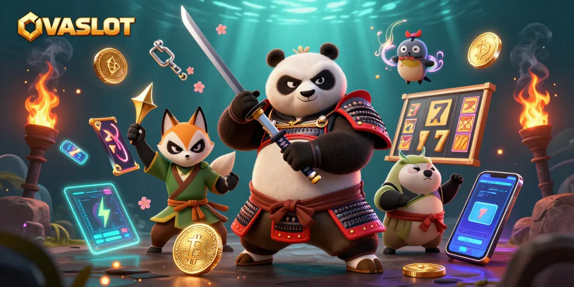 Spin and win on the OVASLOT platform featuring a vibrant, action-packed 3D casino scene.
