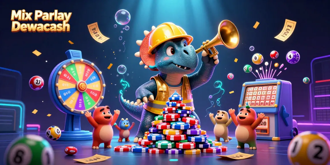 Engage with exciting Mix Parlay Dewacash action featuring triceratops and lottery elements!