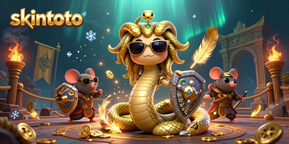 Menangkan permainan di skintoto dengan ilustrasi kasino 3D Medusa yang menawan.