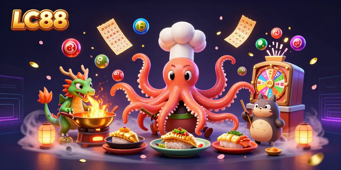 Engage in exciting games at LC88 featuring vibrant characters in a dynamic casino setting.