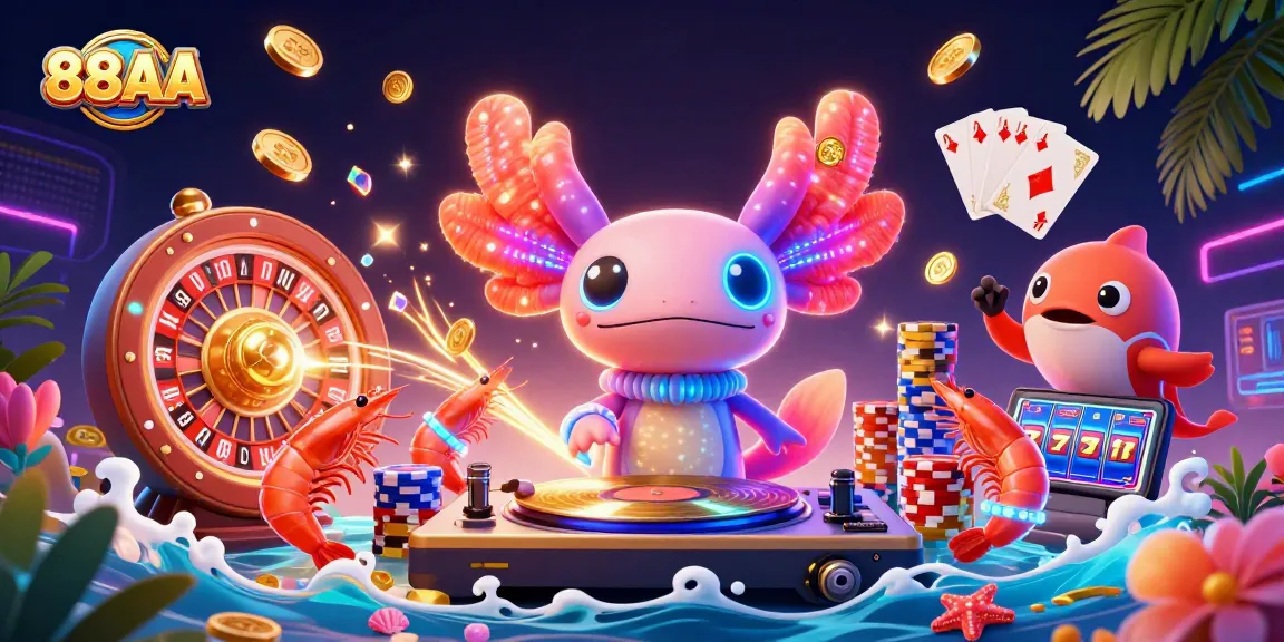 Experience the thrill at 88AA through engaging digital casino art featuring vibrant characters.