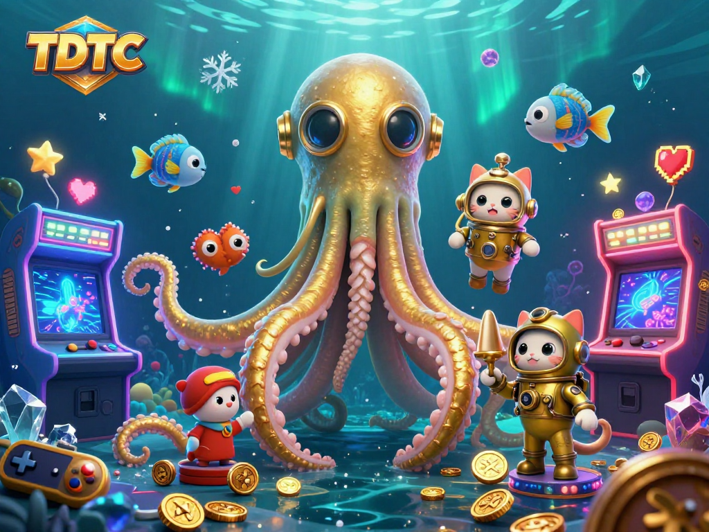 Experience thrilling gameplay with TDTC in a vibrant 3D casino scene featuring dynamic characters and elements.
