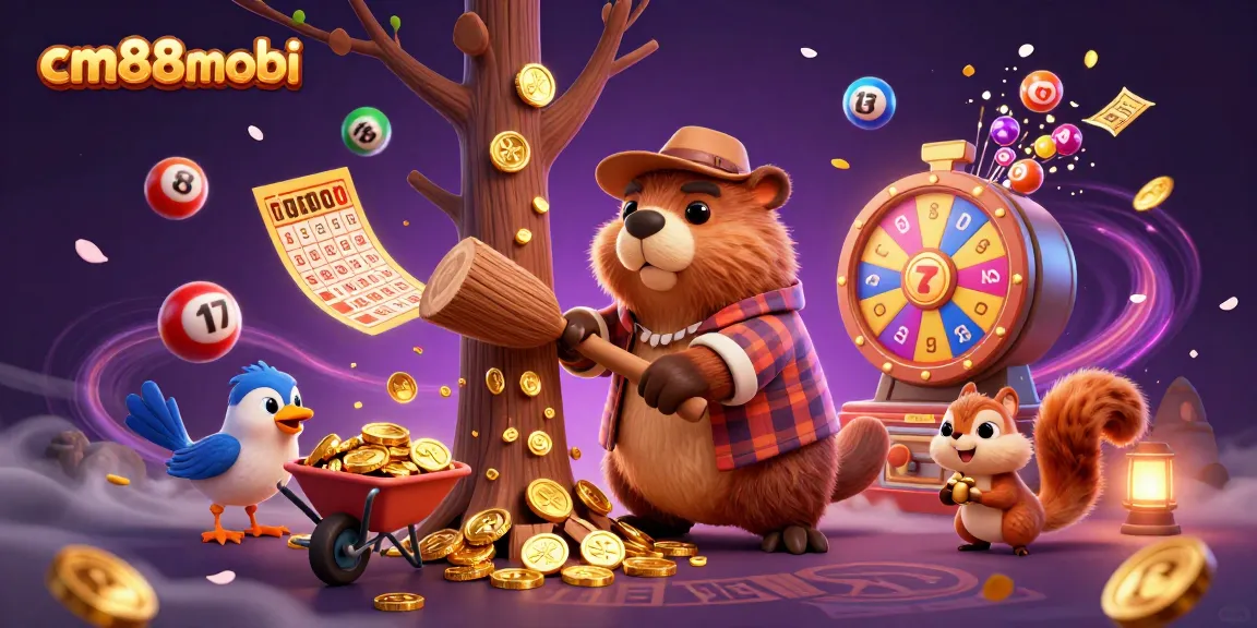 Join the fun at cm88mobi as the beaver wins gold in a vibrant online lottery scene.