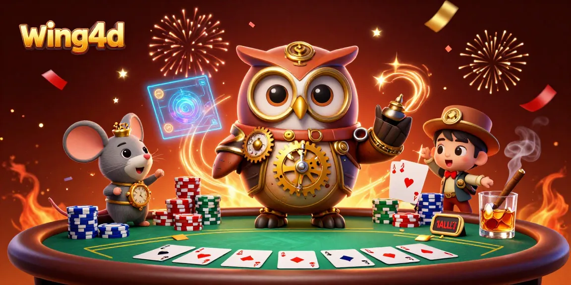 Experience the thrill of wing4d with engaging poker characters and dynamic casino elements.