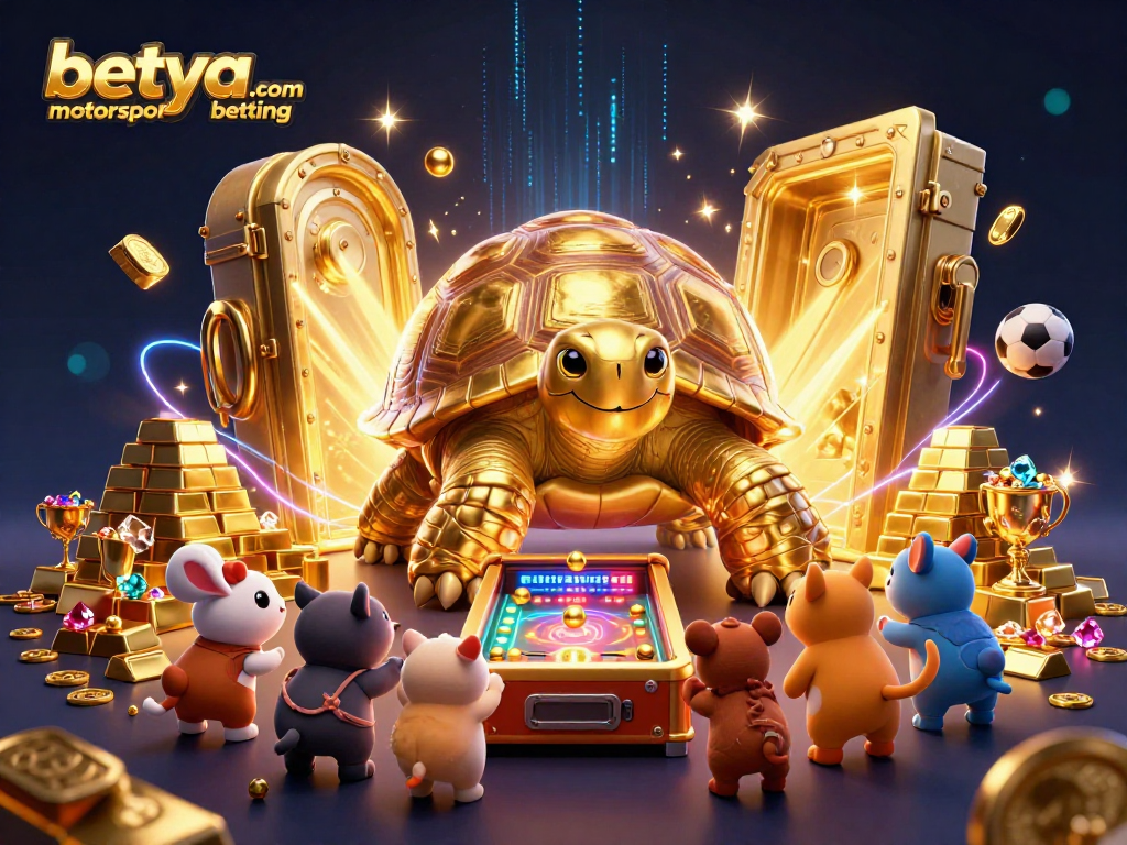 Engage in betya.com motorsport betting excitement with a vibrant 3D illustration showcasing thrilling racing elements.