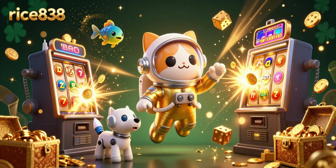 Experience the thrill of rice838 with a jackpot explosion in this vibrant casino scene.