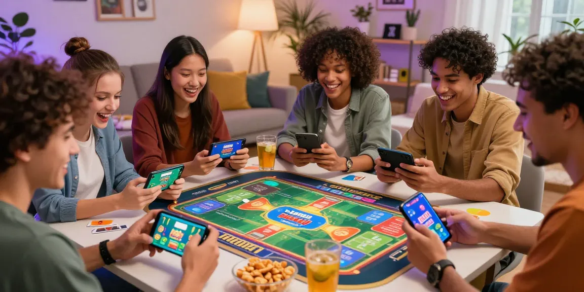 Group of friends playing Free Game on 3 Patti World in a cozy living room, showcasing excitement and real cash rewards.
