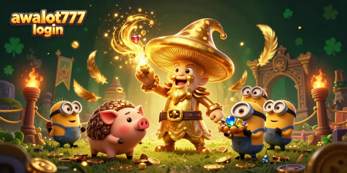 Engage with awslot777 login and win big in this vibrant casino scene featuring treasure and magic.