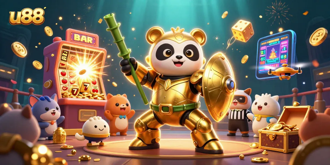 Engage in thrilling gameplay at u88 with a vibrant casino scene full of excitement and rewards.