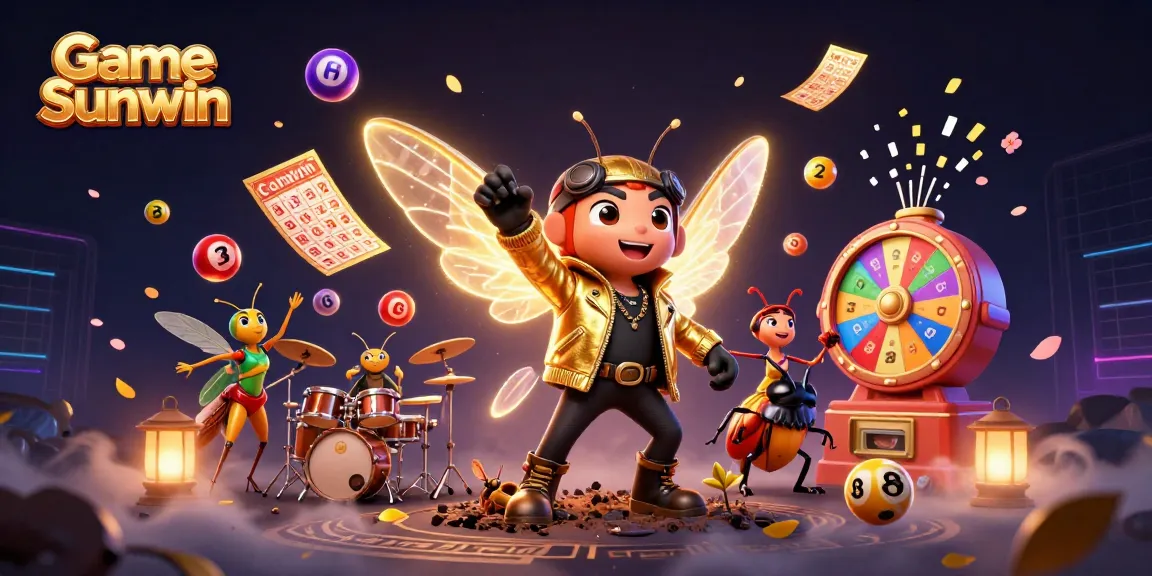 Experience exciting Game Sunwin features with vivid illustrations of lottery excitement.