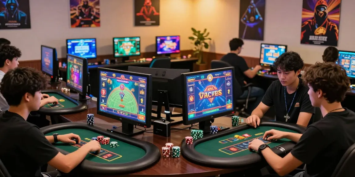 Exciting gaming experience at 68gamebai with players engaged in casino games on multiple devices.