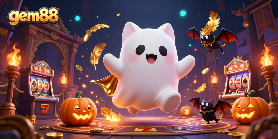 Experience thrilling gameplay with gem88 in a haunted casino scene filled with rich, animated details.